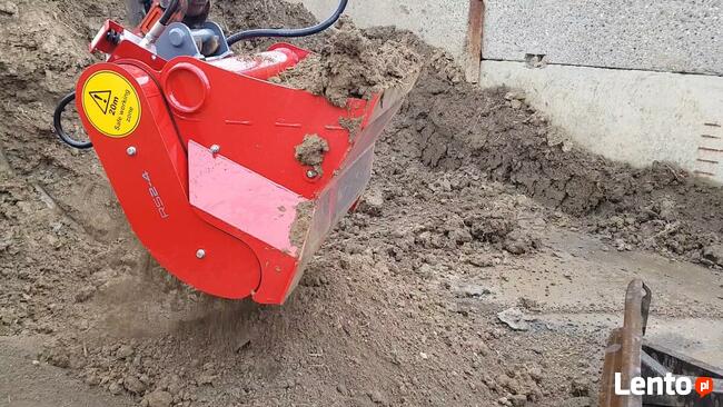 Łyżka przesiewająca do minikoparki