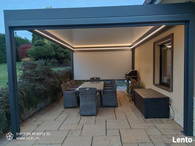 Pergole, wiaty i bramy garażowe, rolety, markizy, żaluzje.