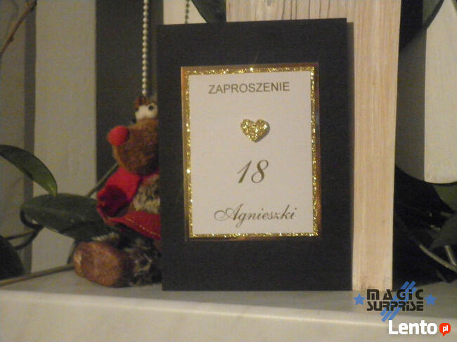 Zaproszenia na 18-ste urodziny