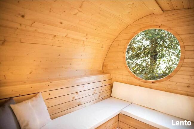 SAUNA FIŃSKA OGRODOWA BECZKA OWALNA LUKSUSOWA