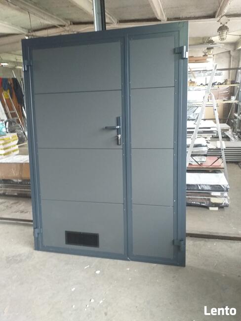 Drzwi stalowo-aluminiowe