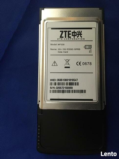Karta PCMCIA PC ZTE MF 330