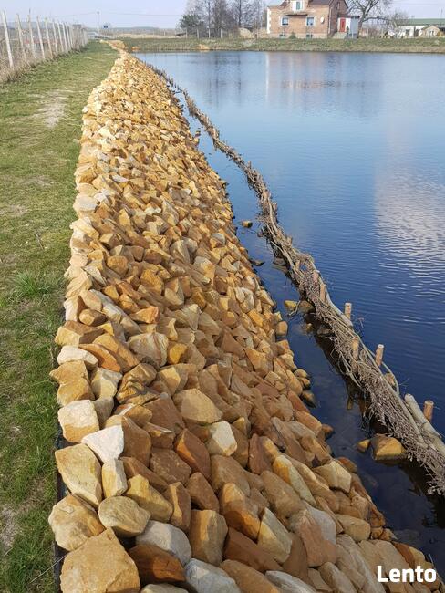 skarpy stawu rybnego