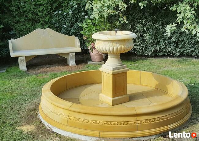 Fontanna ogrodowa z piaskowca - kamień naturalny