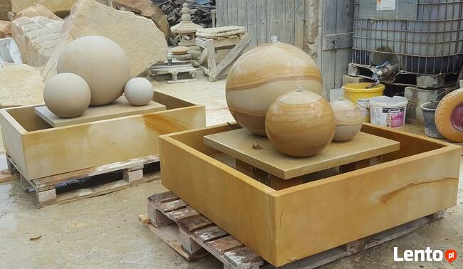 Fontanna ogrodowa z piaskowca - kamień naturalny