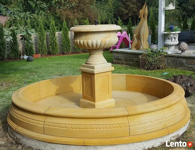 Fontanna ogrodowa z piaskowca - kamień naturalny