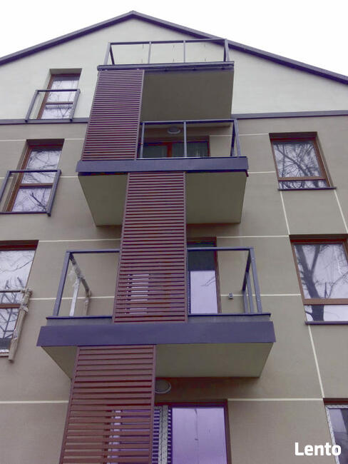 ŻALUZJE drewniane przesuwne, stałe, harmonikowe