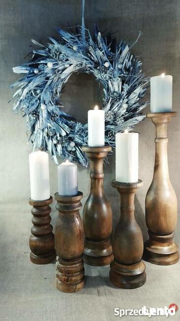 Ręczne toczenie w drewnie świeczniki toczone dekoracje itp.