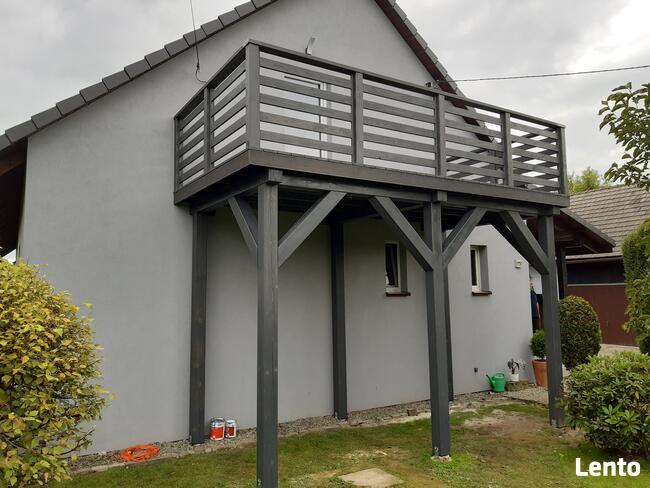 Tarasy drewniane i kompozytowe, pergole, zadaszenia, wiaty