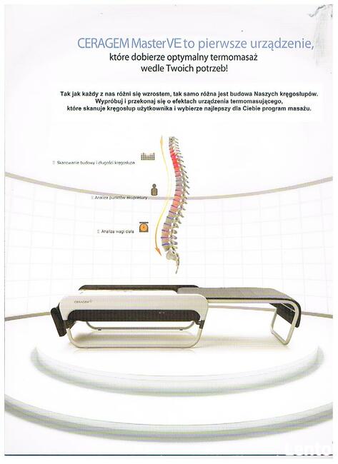 MASAŻ KRĘGOSŁUPA NA URZĄDZENIU CERAGEM