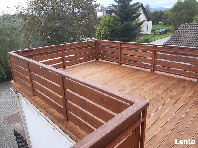 Tarasy drewniane i kompozytowe, pergole, zadaszenia, wiaty