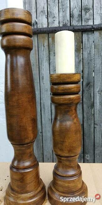 Ręczne toczenie w drewnie świeczniki toczone dekoracje itp.