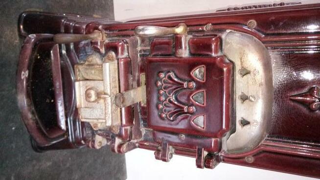 Kominek koza wolnostojący żeliwny emaliiowany