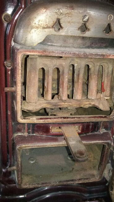 Kominek koza wolnostojący żeliwny emaliiowany