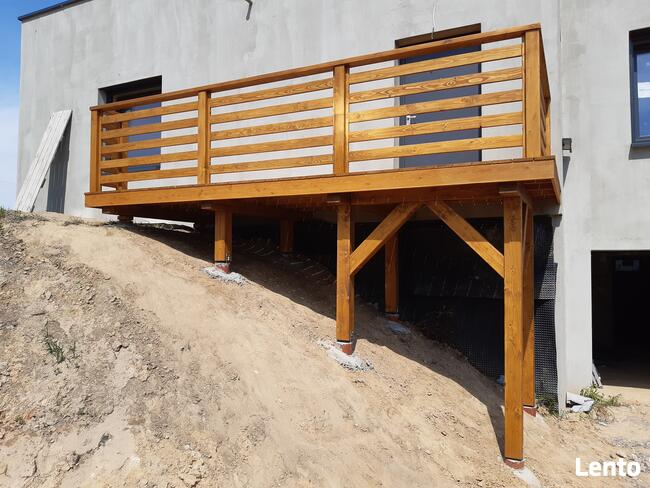 Tarasy drewniane i kompozytowe, pergole, zadaszenia, wiaty