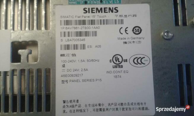 Siemens Simatic Flat Panel 15 Touch
