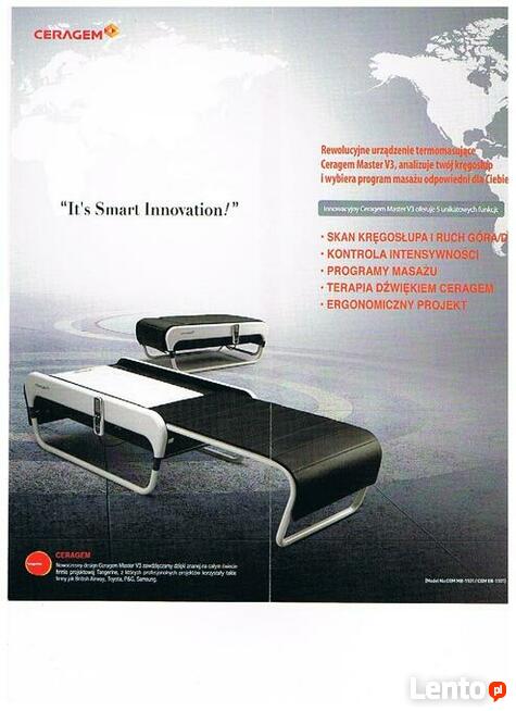 Boli kręgosłup? Jest rozwiązanie !urządzenie med. Ceragem VE