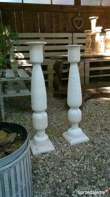 Ręczne toczenie w drewnie świeczniki toczone dekoracje itp.