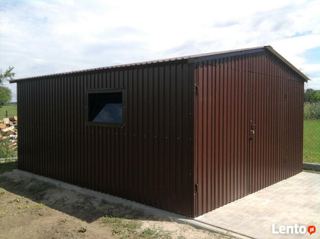 Garaż blaszany na samochód budowę