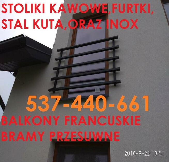 Stoliki Kawowe ,industrialne Meble sklepowe Bramy balustrady
