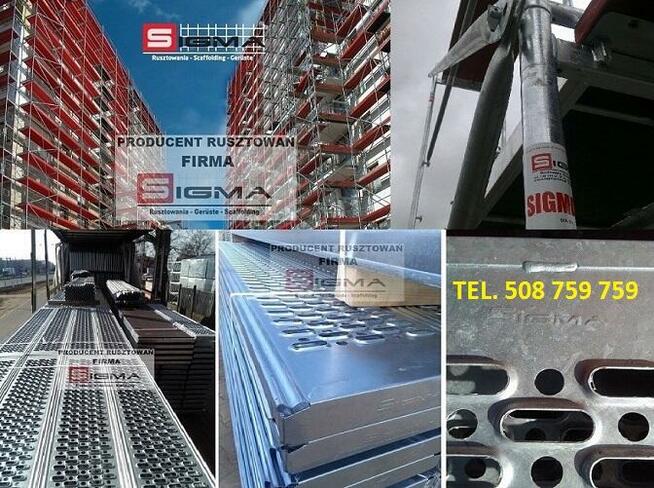 Rusztowanie elewacyjne Sigma 70P 270m2 - Pełne BHP