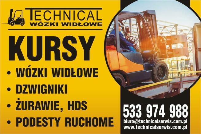 Kurs na wózki widłowe z egzaminem UDT - operator