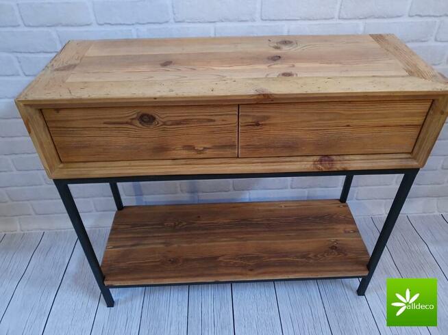 Konsola ze starego drewna na zamówienie - ALLDECO
