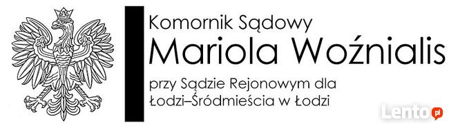 Mariola Woźnialis Komornik Sądowy przy Sądzie Rejonowym