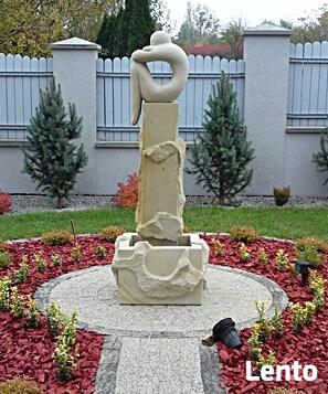 Fontanna zamyślona - piaskowiec, kamień naturalny