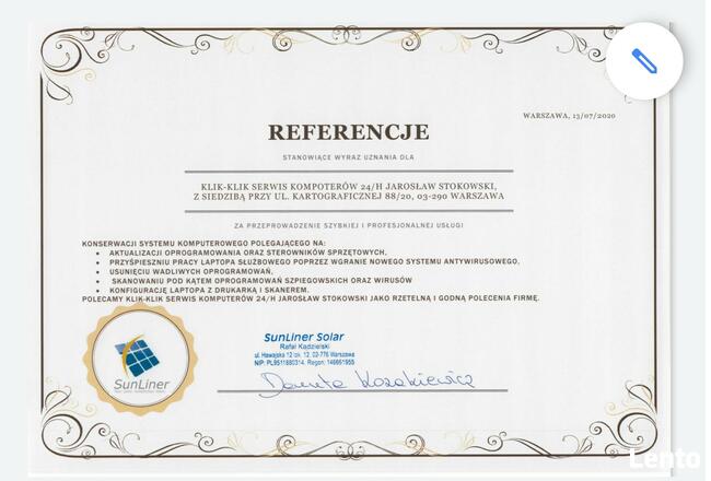 serwis komputerowy KLik-KLik 24h tanio z dojazdem W-wa i oko