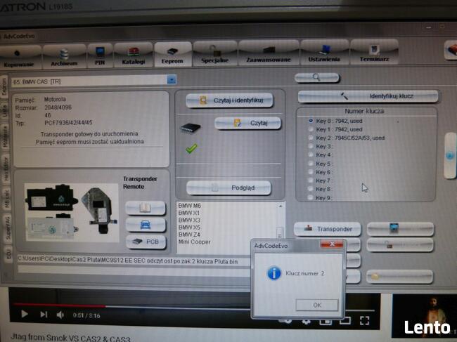 KLUCZYK BMW E71 E72 E87 E81 E60 E61 KLUCZ KODOWANIE MIELEC