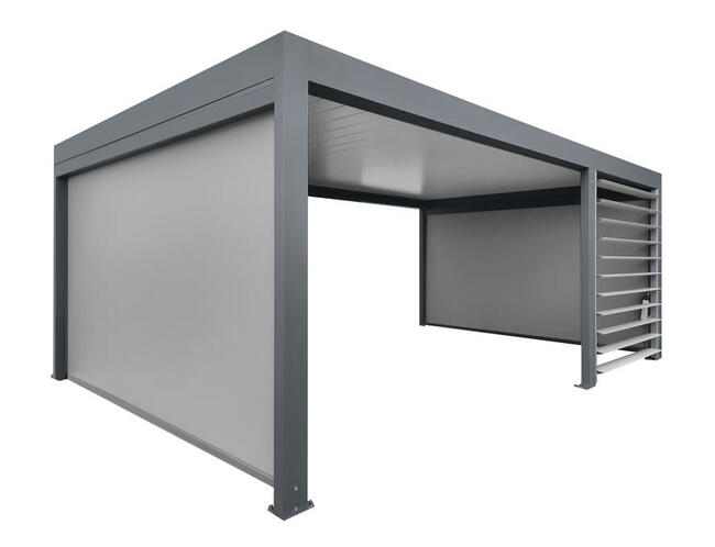 Pergole, wiaty i bramy garażowe, rolety, markizy, żaluzje.