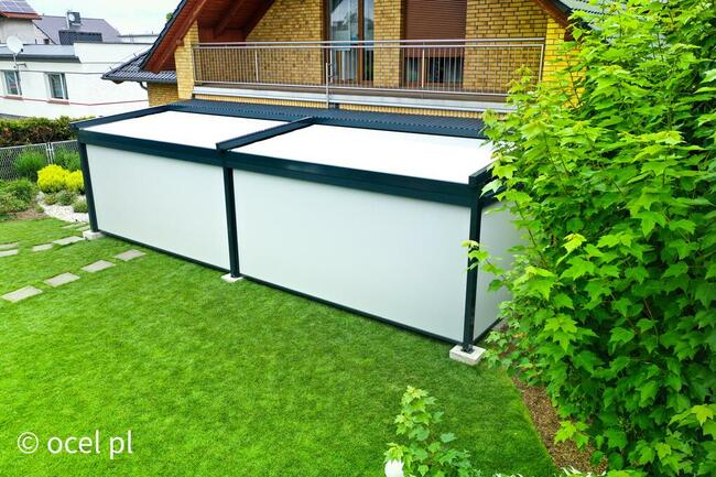 Pergole, wiaty i bramy garażowe, rolety, markizy, żaluzje.