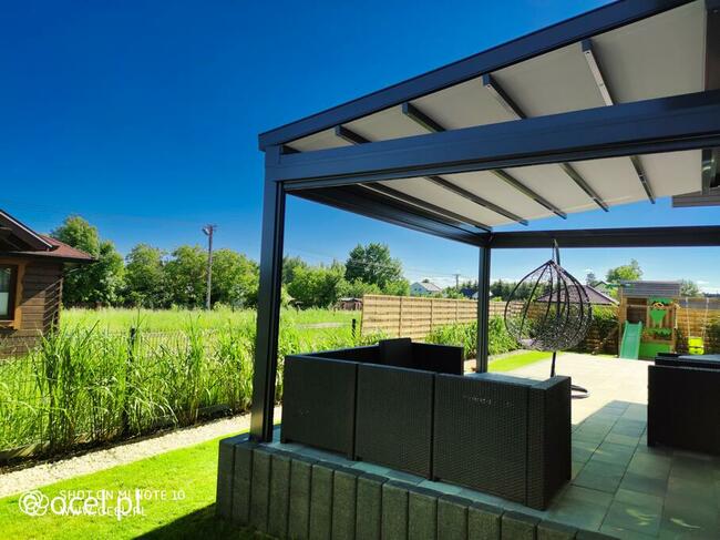 Pergole, wiaty i bramy garażowe, rolety, markizy, żaluzje.