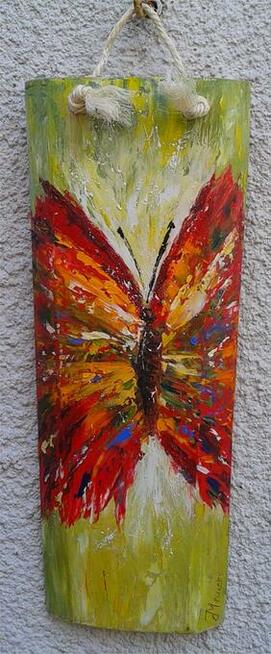 Obraz olejny na desce - Maki