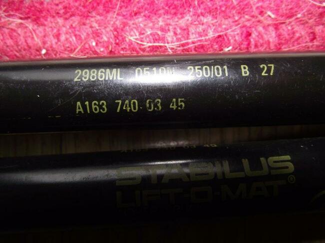 Teleskopy klapy bagażnika Mercedes ML 400 AMG