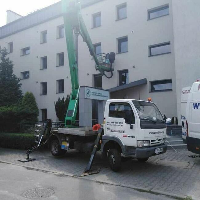 Zwyżka Będzin Podnośnik koszowy wynajem 20m, 22m, 26m, 32m