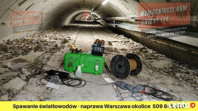 Spawanie światłowodów Naprawa światłowodu Instalacje światło