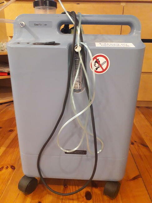 Koncentrator tlenu, wózek inwalidzki i inne