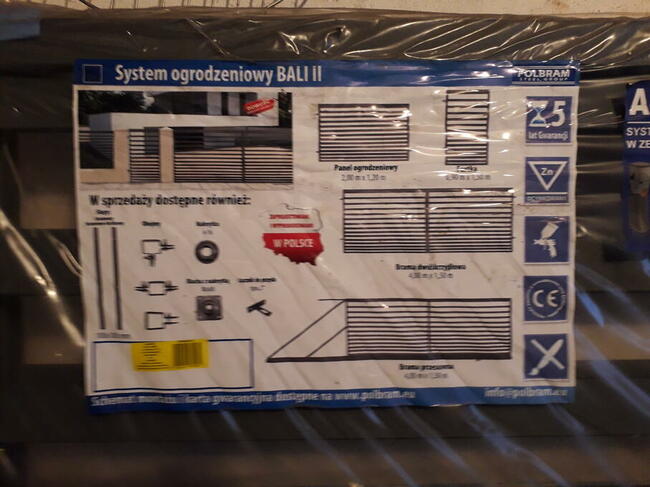 Brama wjazdowa 4 metry + 2 furtki