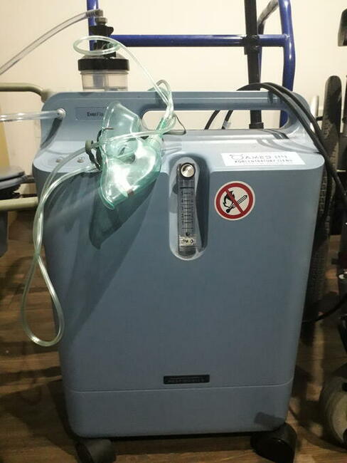 Koncentrator tlenu, wózek inwalidzki i inne