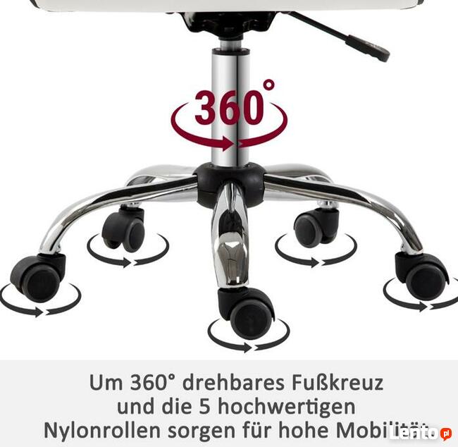 Fotel fryzjerski krzesło salonowe obrotowe z oparciem z regu