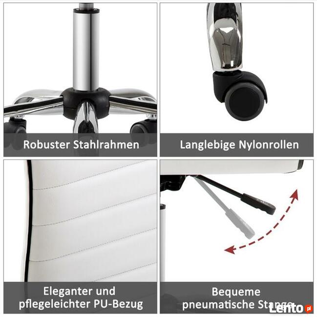 Fotel fryzjerski krzesło salonowe obrotowe z oparciem z regu