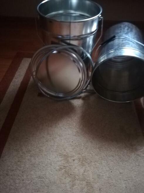Wiadra metalowe na popiół i inne