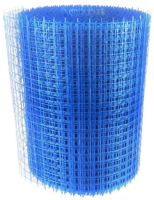 Siatka tynkarska niebieska 50m oczka 10x10 cięta