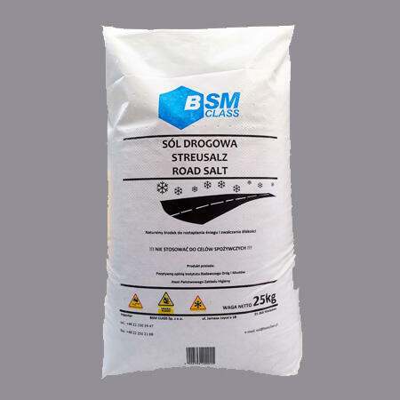 SÓL DROGOWA do zimowego utrzymania workowana 25 kg - 40 zł