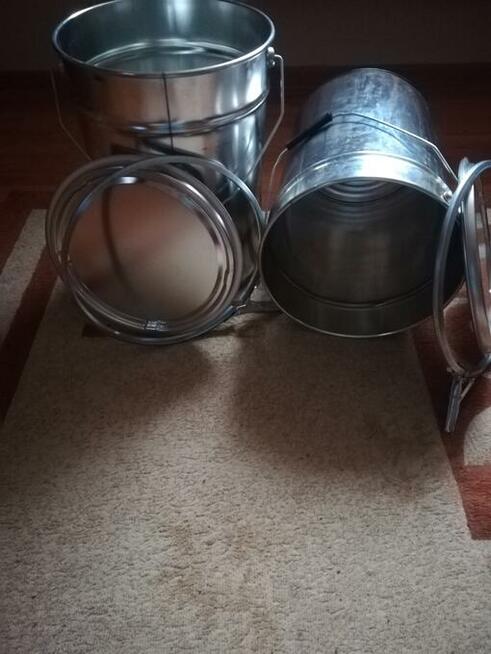 Wiadra metalowe na popiół i inne