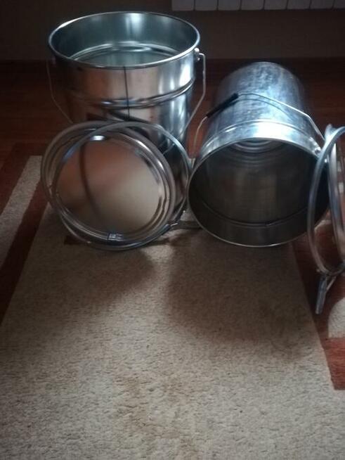 Wiadra metalowe na popiół i inne