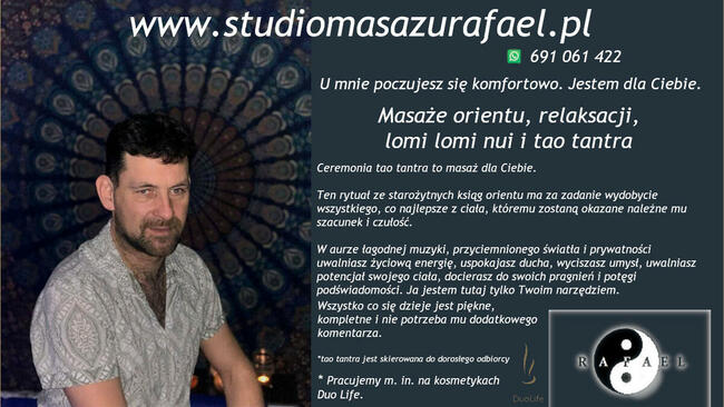 Masaże Holistyczne RAFAEL dla Pań i Panów