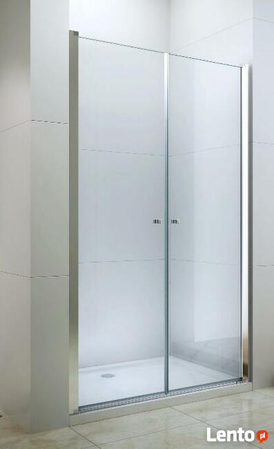 Drzwi prysznicowe wahadłowe 70 80 90 100 szkło 6 powłoka